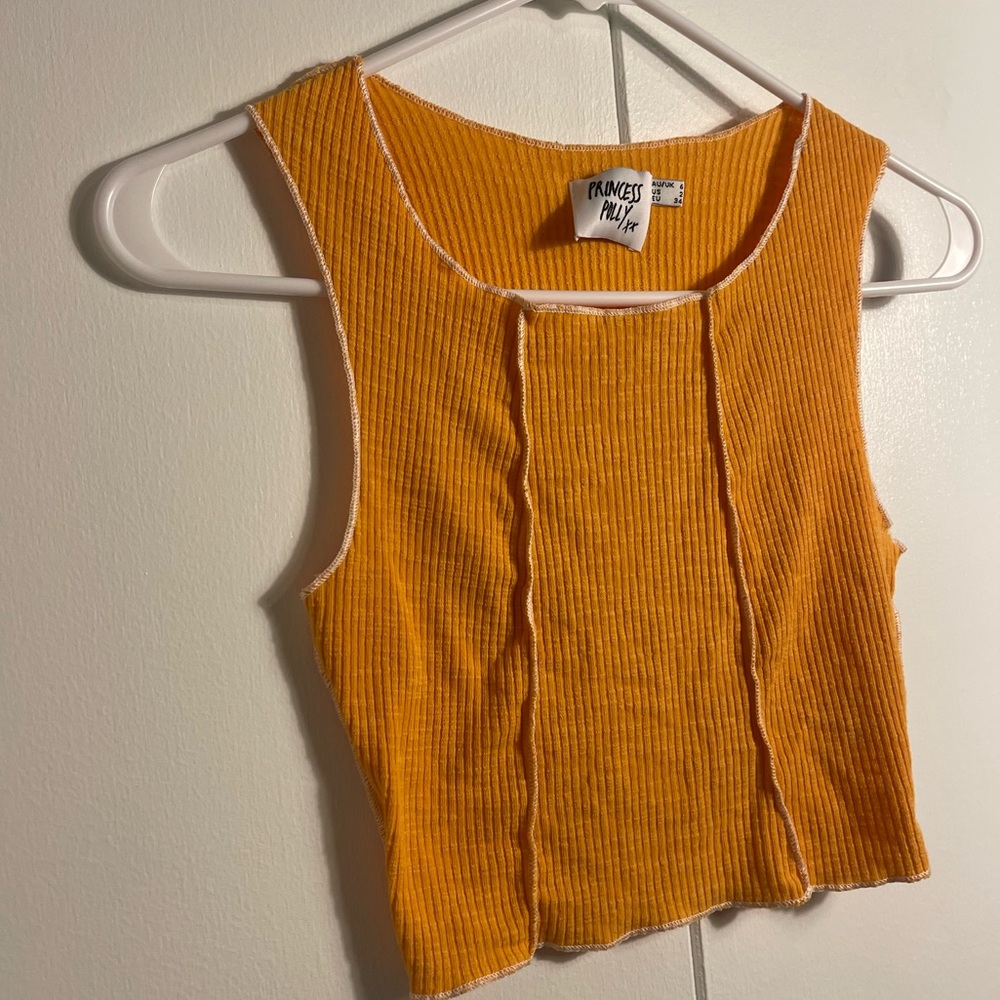 Princess Polly Yellow Crop Top - Picture 7 of 11